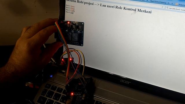Arduino + Ethernet ENC28J60 ile WEB Role Kontrol смотреть онлайн