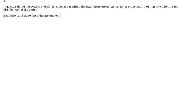 Sharepoint: Async REST Queries and setting field values to global variables смотреть онлайн