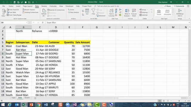 Advanced Filter In Excel смотреть онлайн