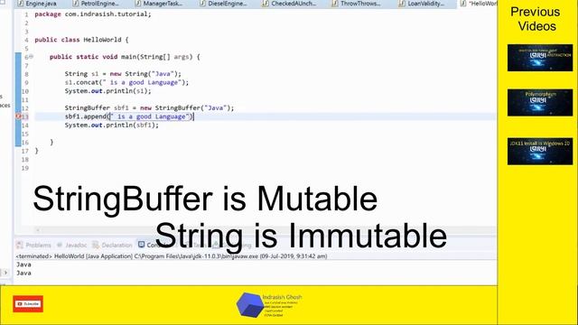 String vs StringBuffer With Java Source Code - Java In Bangla смотреть онлайн