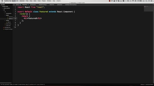 REACT JS TUTORIAL #6 - React Router & Intro to Single Page Apps with React JS смотреть онлайн