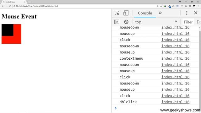Mouse Event in JavaScript (Hindi) смотреть онлайн