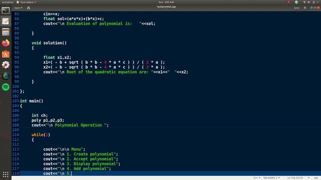 C++ Code For Implementation Operation On Polynomial смотреть онлайн