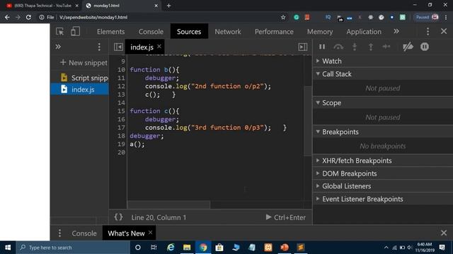 Call Stack & Execution Context Explained With Live Example | Advanced JavaScript in Hindi #3 смотреть онлайн