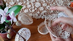 Ажурное яйцо крючком. 3 ч.