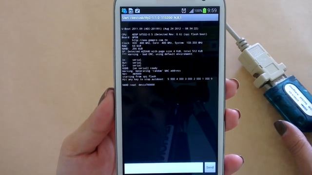 USB OTG UART RS-232 HyperTerminal Tester for Android смотреть онлайн