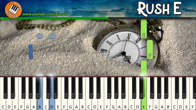 Rush E Piano tutorial EASY SLOW смотреть онлайн