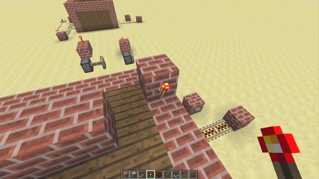 Minecraft 1.4 - Fence Gate Railway Intersection Switch (BUD) (Tutorial) смотреть онлайн