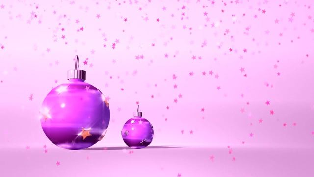 Футаж Елочные шары с блесками смотреть онлайн