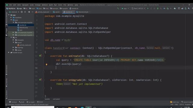 SQLite database connection | Android SQLite Database смотреть онлайн