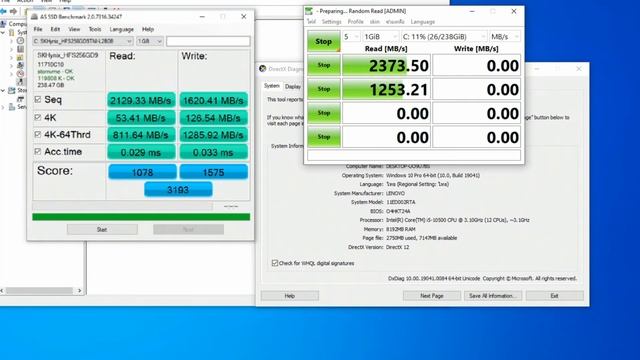 ทดสอบความเร็ว SSD M 2 PCIe NVMe SK Hynix 256GB смотреть онлайн