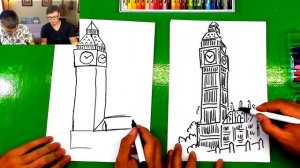 Как нарисовать Биг-Бен
