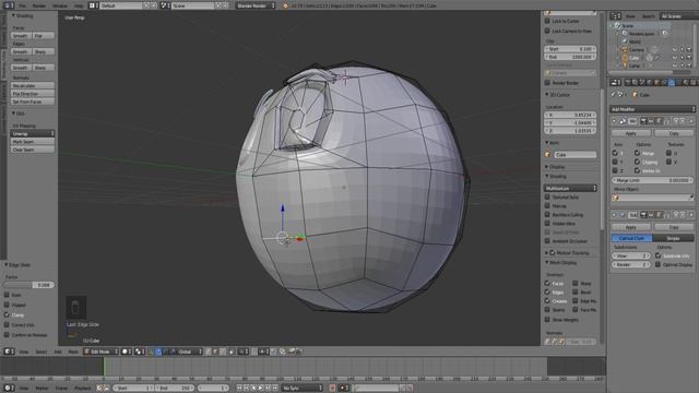 Blender 3D - Рисуем смайлик смотреть онлайн