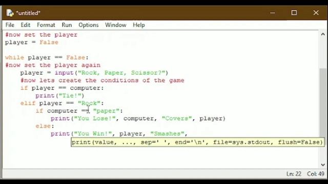 Python Project 1||Creating Rock,Paper, scissors game||CoDofile||2022 смотреть онлайн