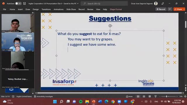 Inglés Corporativo-10-18-22-Food Adjectives смотреть онлайн
