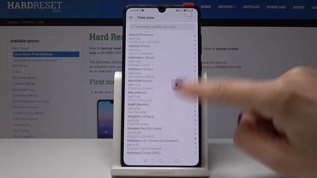 How to Change Date in HUAWEI P20 / P30 - Set up Time Zone смотреть онлайн