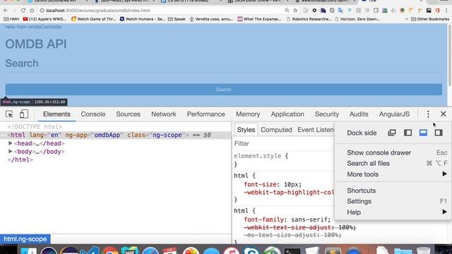 5.18 integrating angular js to search omdb by movie title in a MEAN app - graduate webdev summer 1 смотреть онлайн