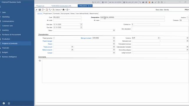 Project GANTT chart - Entersoft Business Suite - EN смотреть онлайн