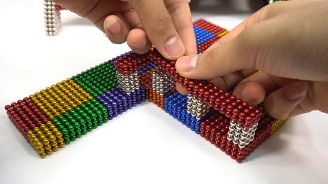 Магнитный конструктор магнитные шарики. Строим домик для щенка смотреть онлайн