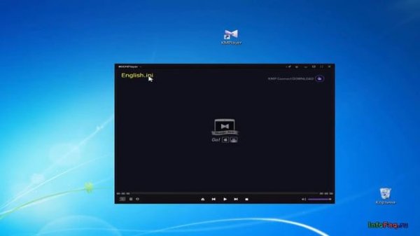 Как в KMPlayer поменять язык интерфейса