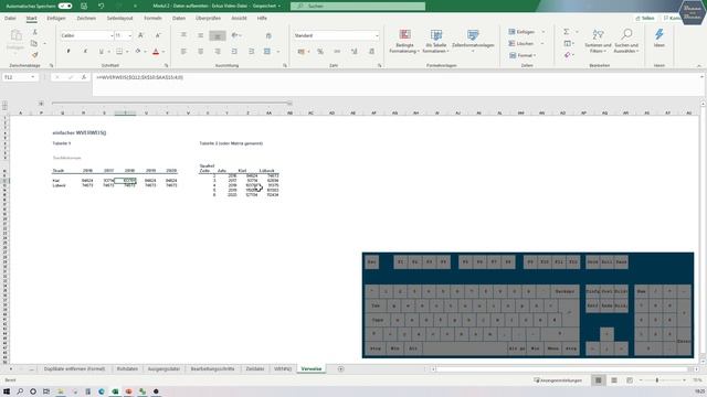 Excel: einfacher WVERWEIS() | Modul 2 - 13 | Daten verarbeiten смотреть онлайн