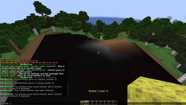 Delete Chunks Easily In Minecraft With Wild Buster Plugin