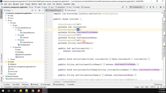 #11 Spring Boot Tutorial - Customizing a Fields using @JsonProperty смотреть онлайн