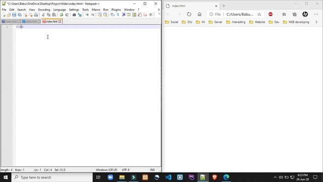 How to Create and Save HTML File смотреть онлайн