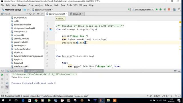 057. Kotlin'de Dosyadan Okuma İşlemleri смотреть онлайн