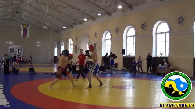 Бой 3 раунд 1 НО Саньда. Чемпионат Украины по КУНГФУ 26-27.03.2016