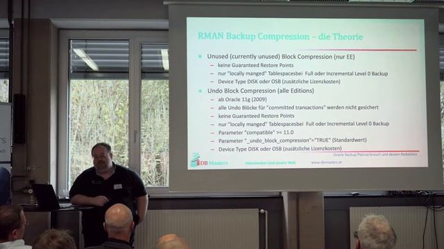 Oracle Datenbank Backup Platzverbrauch und wie man diesen reduzieren kann. смотреть онлайн