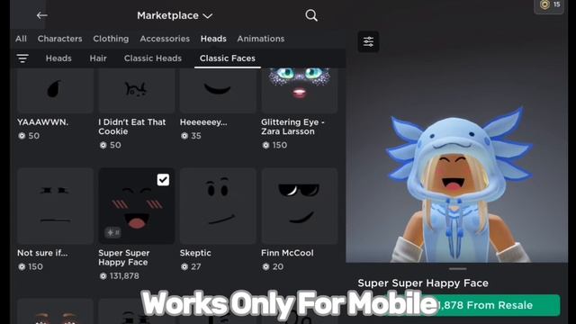 How To Get Super super happy face! |★| #roblox #trend #robloxtrend #supersuperhappyface #foryoupage смотреть онлайн