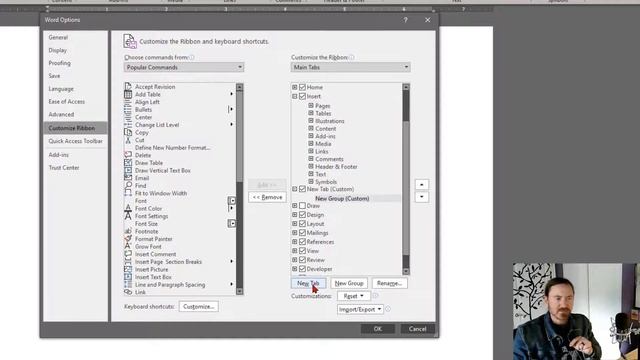 Customize The Quick Access Toolbar, Ribbons, And Command Groups In Word