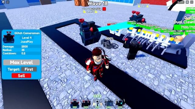 ГЛИТЧ КАМЕРАМЕН ПРОТИВ НОВЫЙ КОШМАРНЫЙ МОД В ЭПИЗОД 65 Toilet Tower Defense РОБЛОКС ! смотреть онлайн
