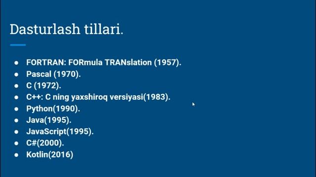 Kotlin tilidan 1 dars смотреть онлайн