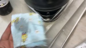 полировка визора мотошлема