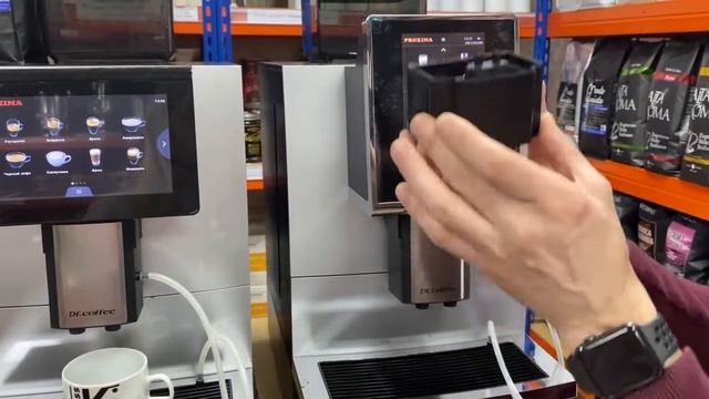 Dr.Coffee PROXIMA . Кофемашина не делает пену. Кофемашина не видит поддон . Чистка капучинатора. смотреть онлайн