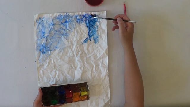 Яркие краски лета с Колоритом. Рисование на мятой бумаге смотреть онлайн