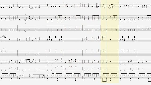 バンドスコアTAB譜Stone Ocean　ジョジョの奇妙な冒険第　6部 JoJos Bizarre Adventure　Part 6　Main ThemeMUSICSCORE