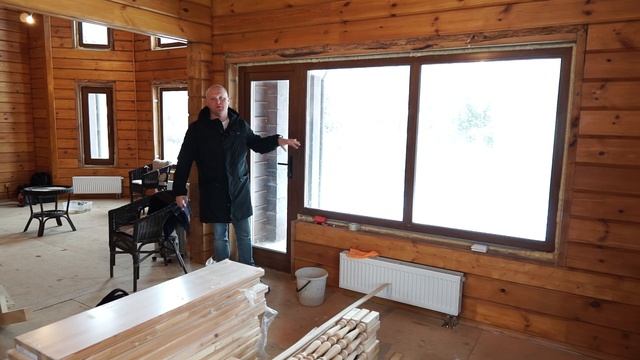 Обзор дома 175 м2, Дом из клееного бруса с эркером. Эркер. Клееный брус. Второй свет смотреть онлайн