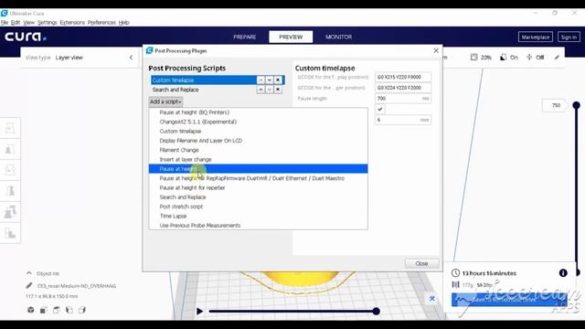 How to make time-lapse ( 3D printing Cura plugins) смотреть онлайн