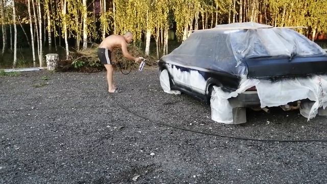 Антигравий как раптор. Бюджетная покраска своими руками смотреть онлайн