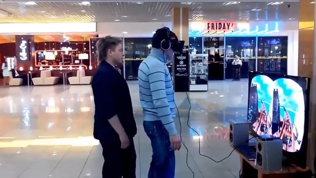 Виртуальная реальность с Oculus Rift (FAIL! Russian guy tests Oculus Rift) смотреть онлайн