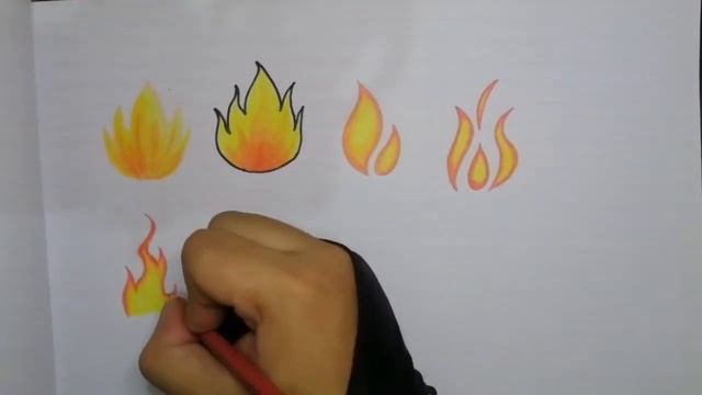 DRAW fire with Colored pencil-speed art смотреть онлайн
