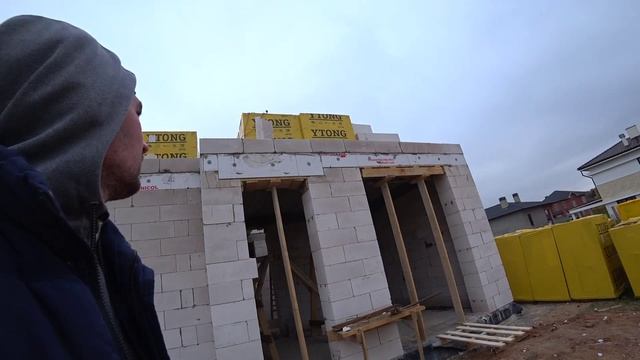 Технадзор на Истре четвёртый этап - сборное перекрытие и армопояс смотреть онлайн