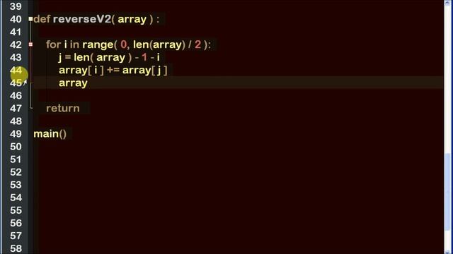 reverse int array in python ? смотреть онлайн