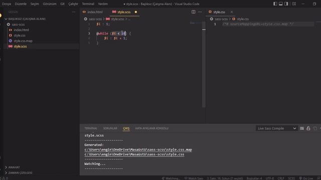 Sass - Scss Dersleri 20 - While Döngüsü смотреть онлайн
