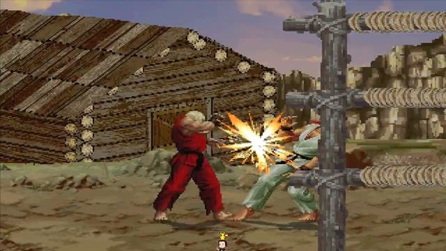 Mugen - Ken, Ryu, V-Ken, and M. Bison Super moves Showcase смотреть онлайн
