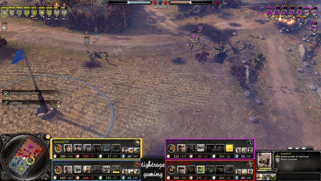 COH2 2v2 Guard2707 (UK) & DarkRegion (SU) vs ed80hertz (OK) & DIRTY_FINISHER (OH) смотреть онлайн