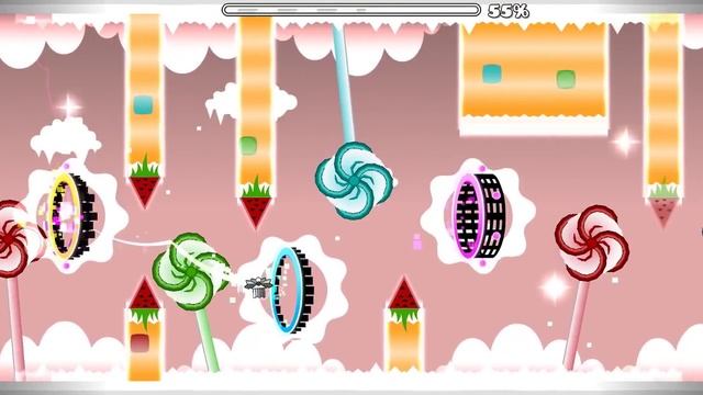 Geometry Dash - Candyland (3 Coins) (Easy Demon) - by IiZepherIi and ancientanubis смотреть онлайн